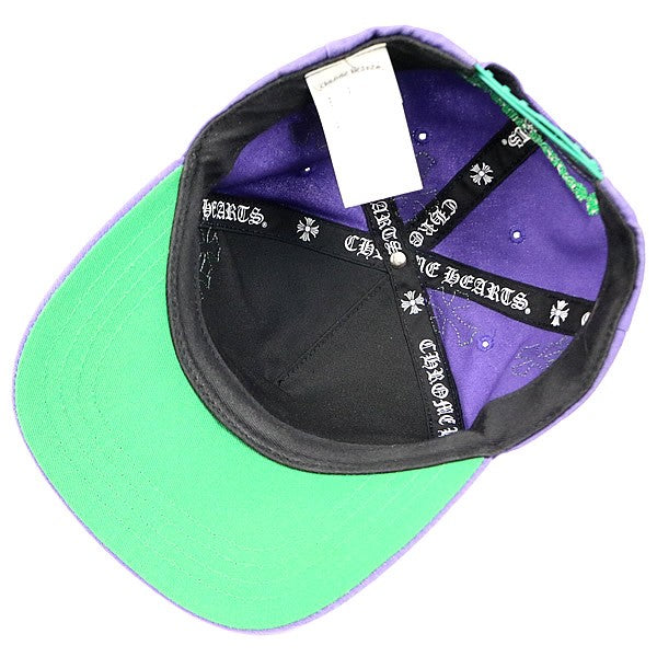 CHROME HEARTS Cross Patch CH Logo Cap Purple Size ONE SIZE