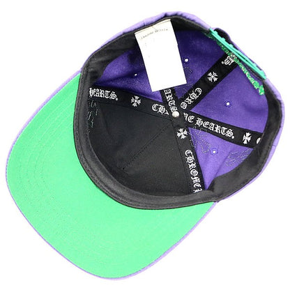 CHROME HEARTS Cross Patch CH Logo Cap Purple Size ONE SIZE