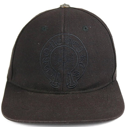 CHROME HEARTS Horseshoe Trucker Silver Black Size ONE SIZE