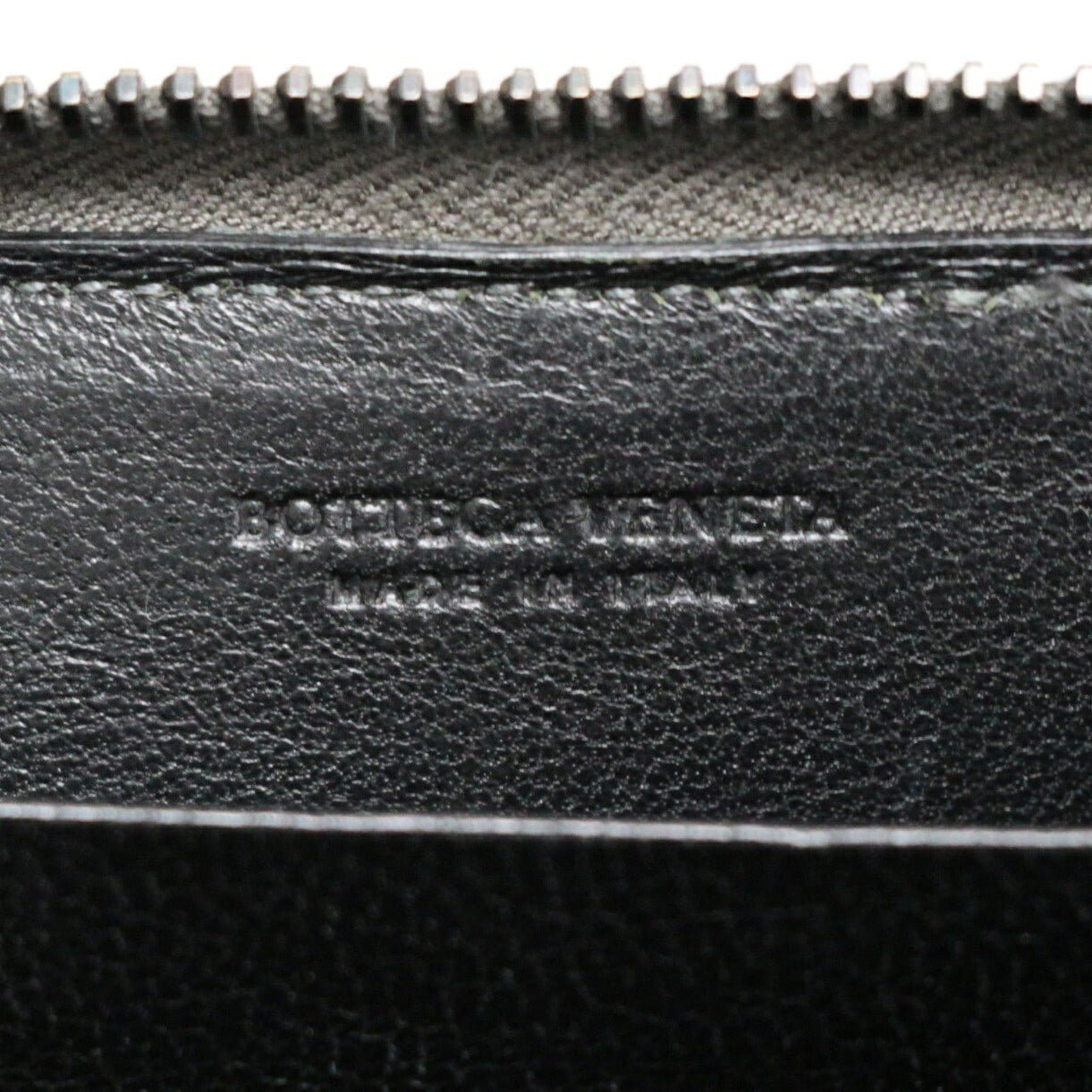 BOTTEGA VENETA Intrecciato Leather Wallet Gray Size ONE SIZE