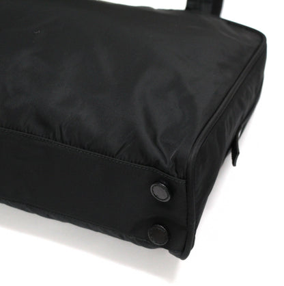 PRADA Triangle Logo Nylon Handbag Black Size ONE SIZE