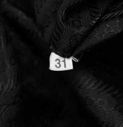 PRADA Triangle Logo Nylon Handbag Black Size ONE SIZE