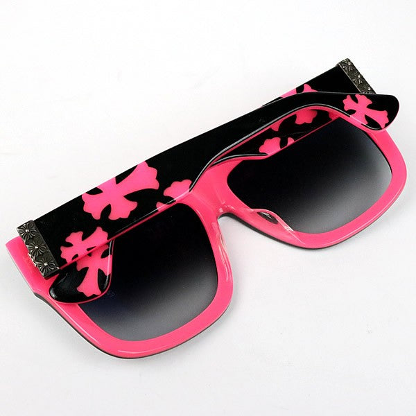 CHROME HEARTS SLHORE Sunglasses Black/Pink Size ONE SIZE