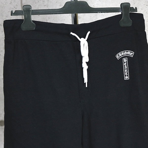 CHROME HEARTS TBAR Horseshoe Shorts Poly Cotton Black Size L
