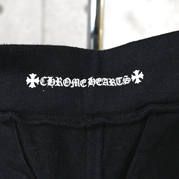 CHROME HEARTS TBAR Horseshoe Shorts Poly Cotton Black Size L