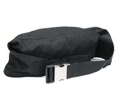 PRADA Triangle Logo Nylon Belt Bag Black Size ONE SIZE