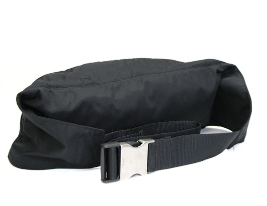 PRADA Triangle Logo Nylon Belt Bag Black Size ONE SIZE