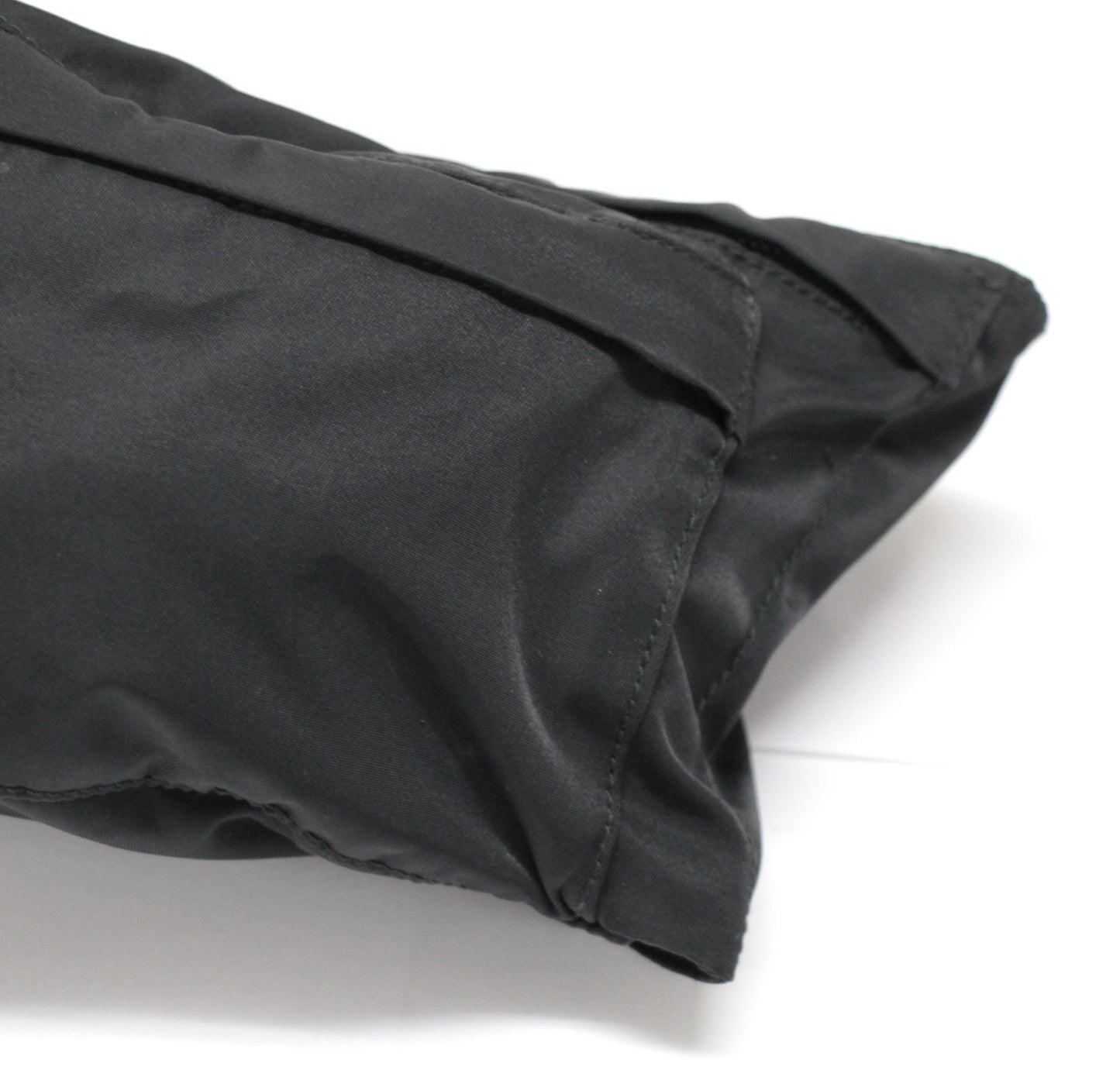 PRADA Triangle Logo Nylon Belt Bag Black Size ONE SIZE