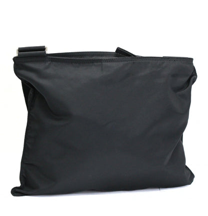 PRADA Triangle Logo Flat Nylon Bag Black Size ONE SIZE