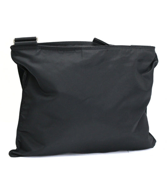 PRADA Triangle Logo Flat Nylon Bag Black Size ONE SIZE