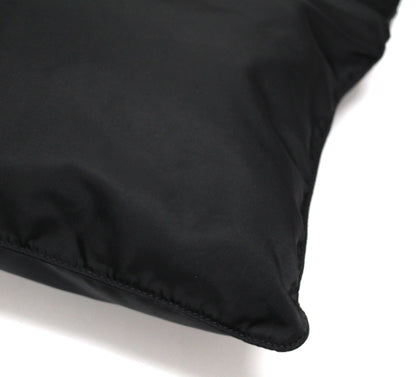 PRADA Triangle Logo Flat Nylon Bag Black Size ONE SIZE