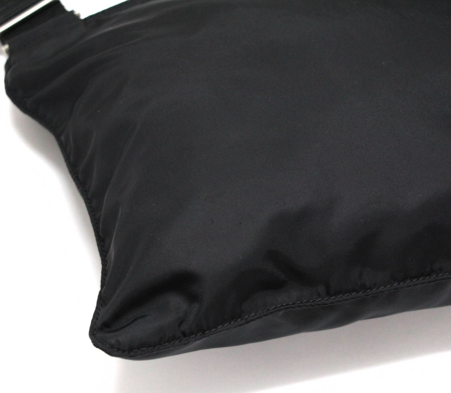 PRADA Triangle Logo Flat Nylon Bag Black Size ONE SIZE