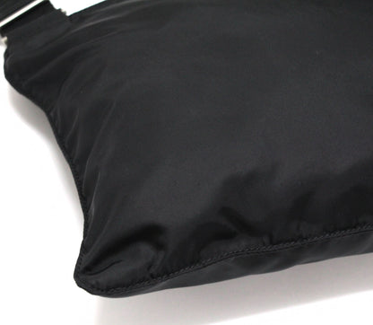 PRADA Triangle Logo Flat Nylon Bag Black Size ONE SIZE