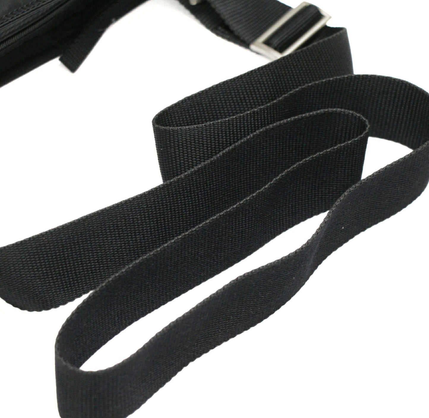 PRADA Triangle Logo Flat Nylon Bag Black Size ONE SIZE