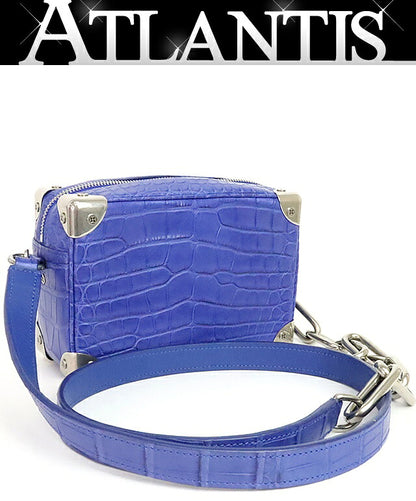 Louis Vuitton Soft Trunk Crocodile Bag Blue Size ONE SIZE