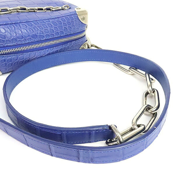 Louis Vuitton Soft Trunk Crocodile Bag Blue Size ONE SIZE