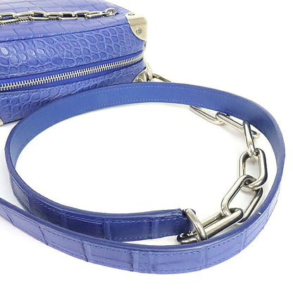 Louis Vuitton Soft Trunk Crocodile Bag Blue Size ONE SIZE