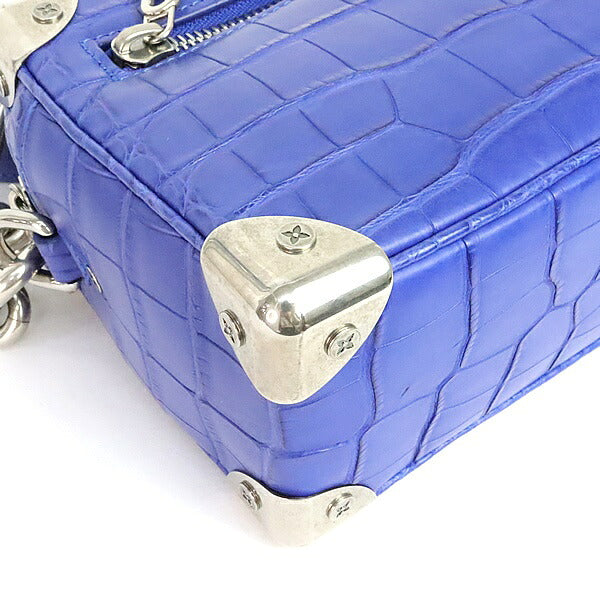 Louis Vuitton Soft Trunk Crocodile Bag Blue Size ONE SIZE