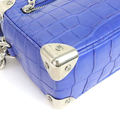 Louis Vuitton Soft Trunk Crocodile Bag Blue Size ONE SIZE