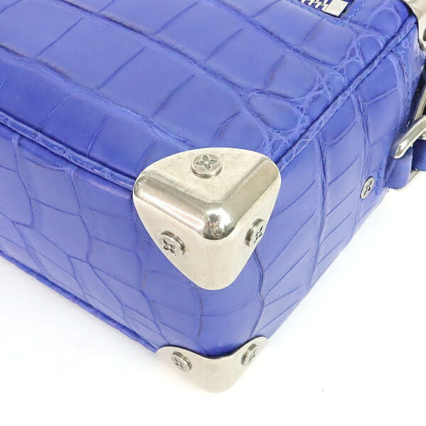 Louis Vuitton Soft Trunk Crocodile Bag Blue Size ONE SIZE