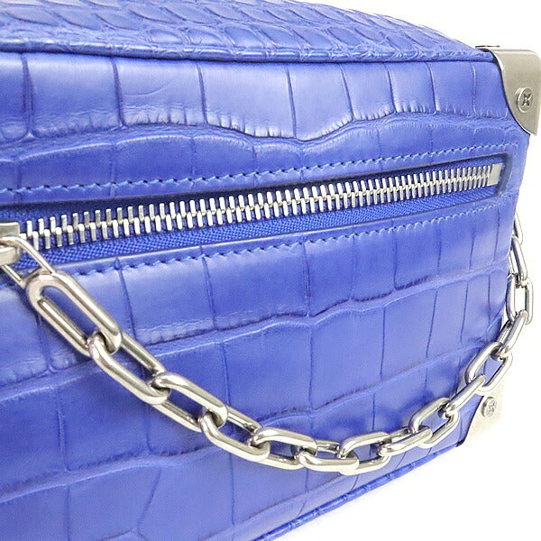 Louis Vuitton Soft Trunk Crocodile Bag Blue Size ONE SIZE