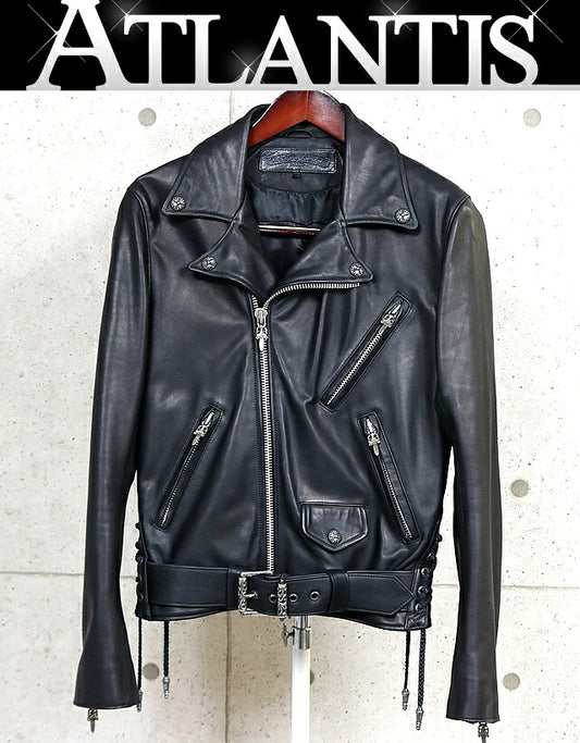 CHROME HEARTS x CDG DSMG JJ DAEN Leather Jacket Black Size S