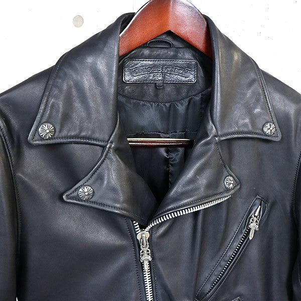 CHROME HEARTS x CDG DSMG JJ DAEN Leather Jacket Black Size S