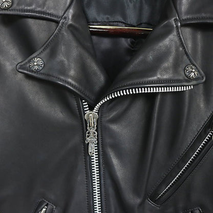 CHROME HEARTS x CDG DSMG JJ DAEN Leather Jacket Black Size S