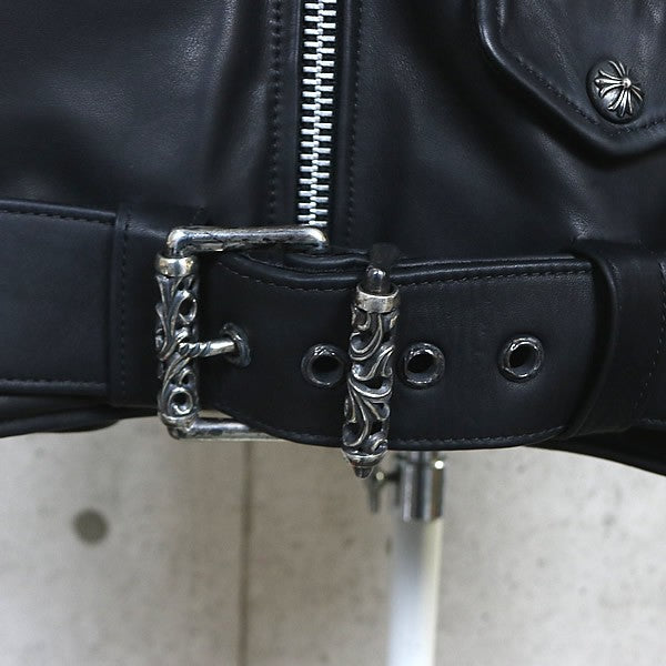 CHROME HEARTS x CDG DSMG JJ DAEN Leather Jacket Black Size S