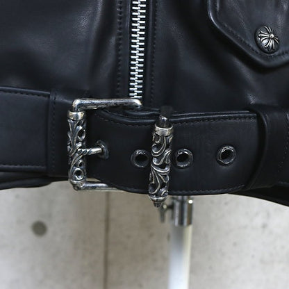 CHROME HEARTS x CDG DSMG JJ DAEN Leather Jacket Black Size S