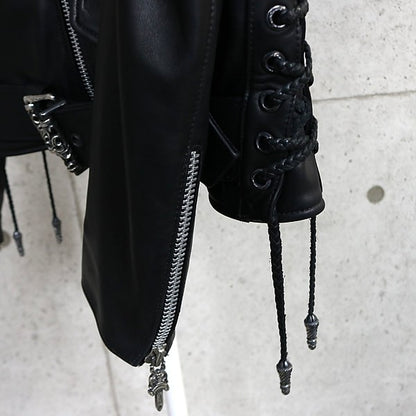 CHROME HEARTS x CDG DSMG JJ DAEN Leather Jacket Black Size S