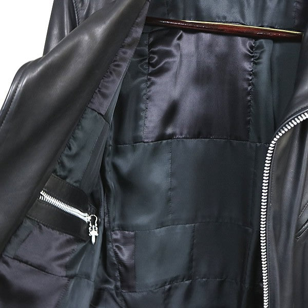 CHROME HEARTS x CDG DSMG JJ DAEN Leather Jacket Black Size S