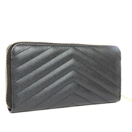 SAINT LAURENT PARIS Cassandra Wallet Black Size ONE SIZE