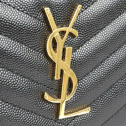SAINT LAURENT PARIS Cassandra Wallet Black Size ONE SIZE