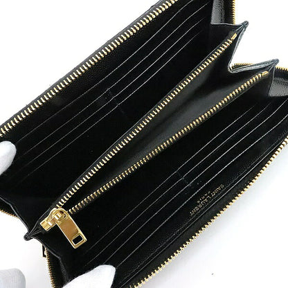 SAINT LAURENT PARIS Cassandra Wallet Black Size ONE SIZE