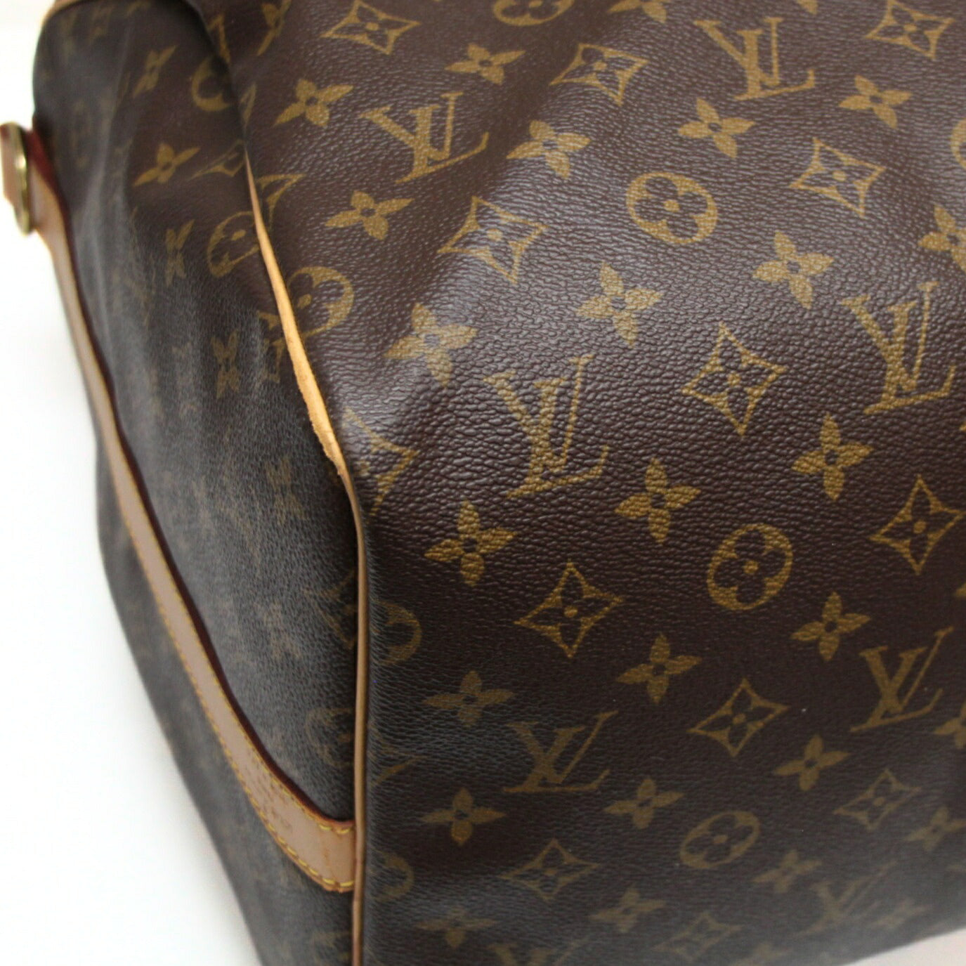 LOUIS VUITTON Monogram Keepall Bag Brown Size ONE SIZE
