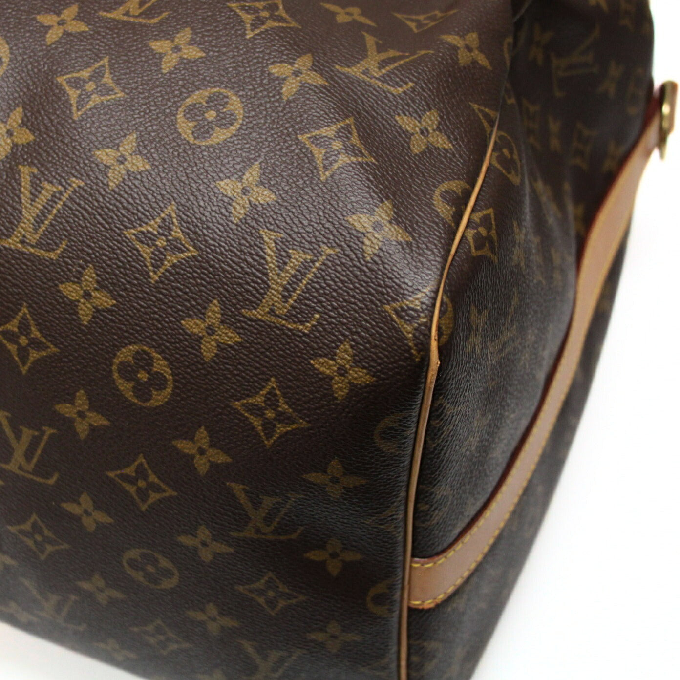 LOUIS VUITTON Monogram Keepall Bag Brown Size ONE SIZE