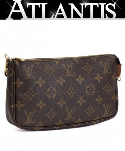 Louis Vuitton Monogram Pochette Pouch Brown Size ONE SIZE