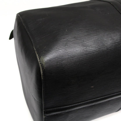 Louis Vuitton Keepall 55 Epi Leather Bag Black Size ONE SIZE
