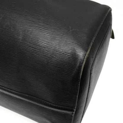 Louis Vuitton Keepall 55 Epi Leather Bag Black Size ONE SIZE