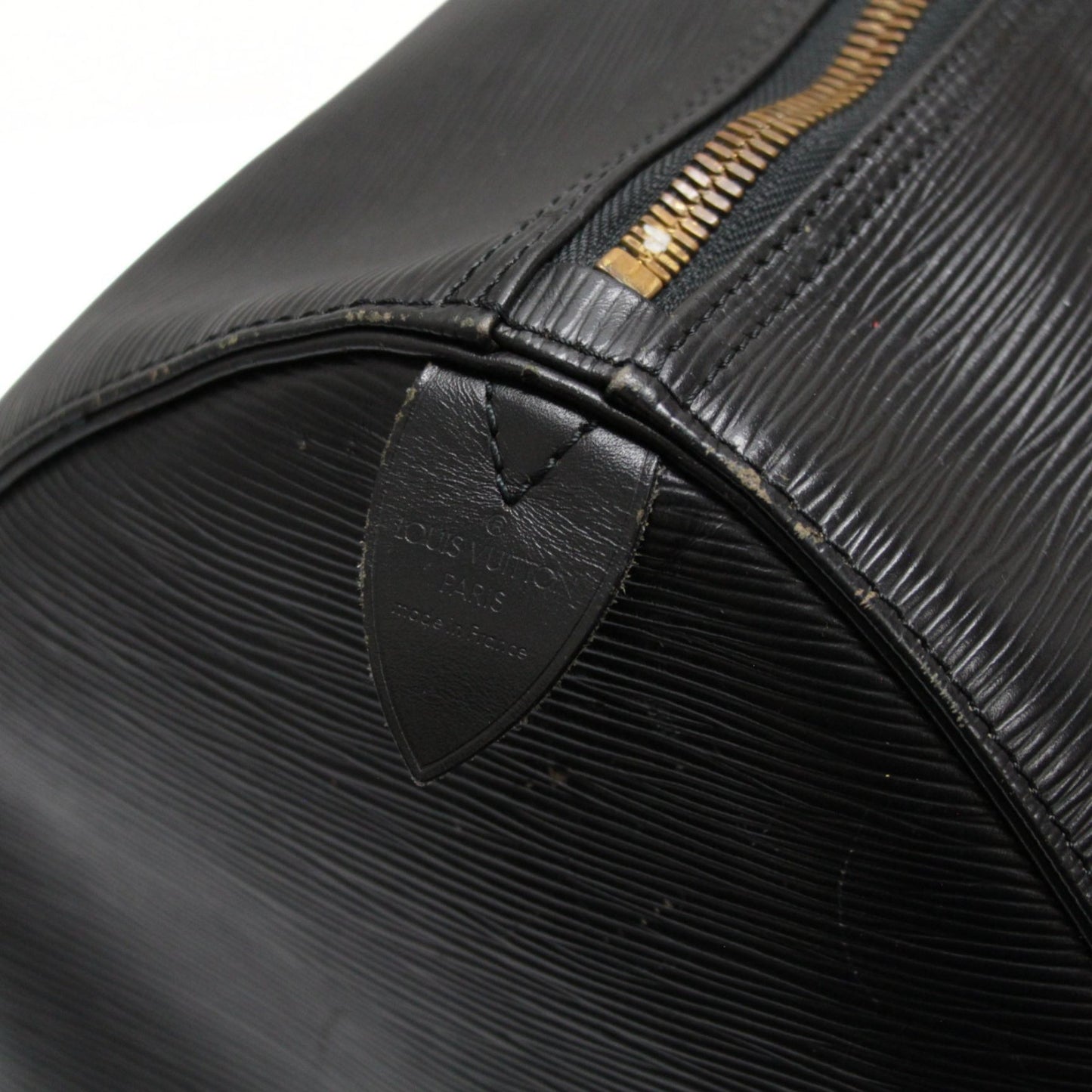 Louis Vuitton Keepall 55 Epi Leather Bag Black Size ONE SIZE