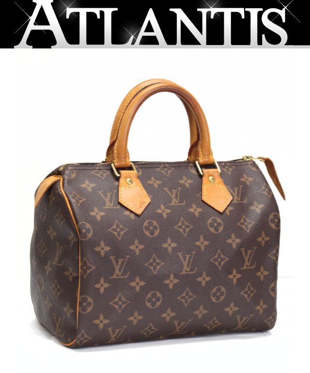 Louis Vuitton Monogram Speedy 25 Handbag Brown Size ONE SIZE