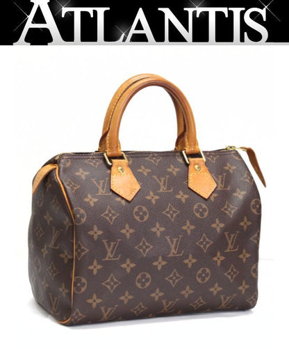 Louis Vuitton Monogram Speedy 25 Handbag Brown Size ONE SIZE