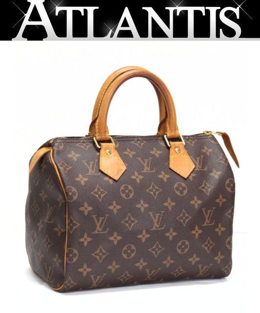 Louis Vuitton Monogram Speedy 25 Handbag Brown Size ONE SIZE