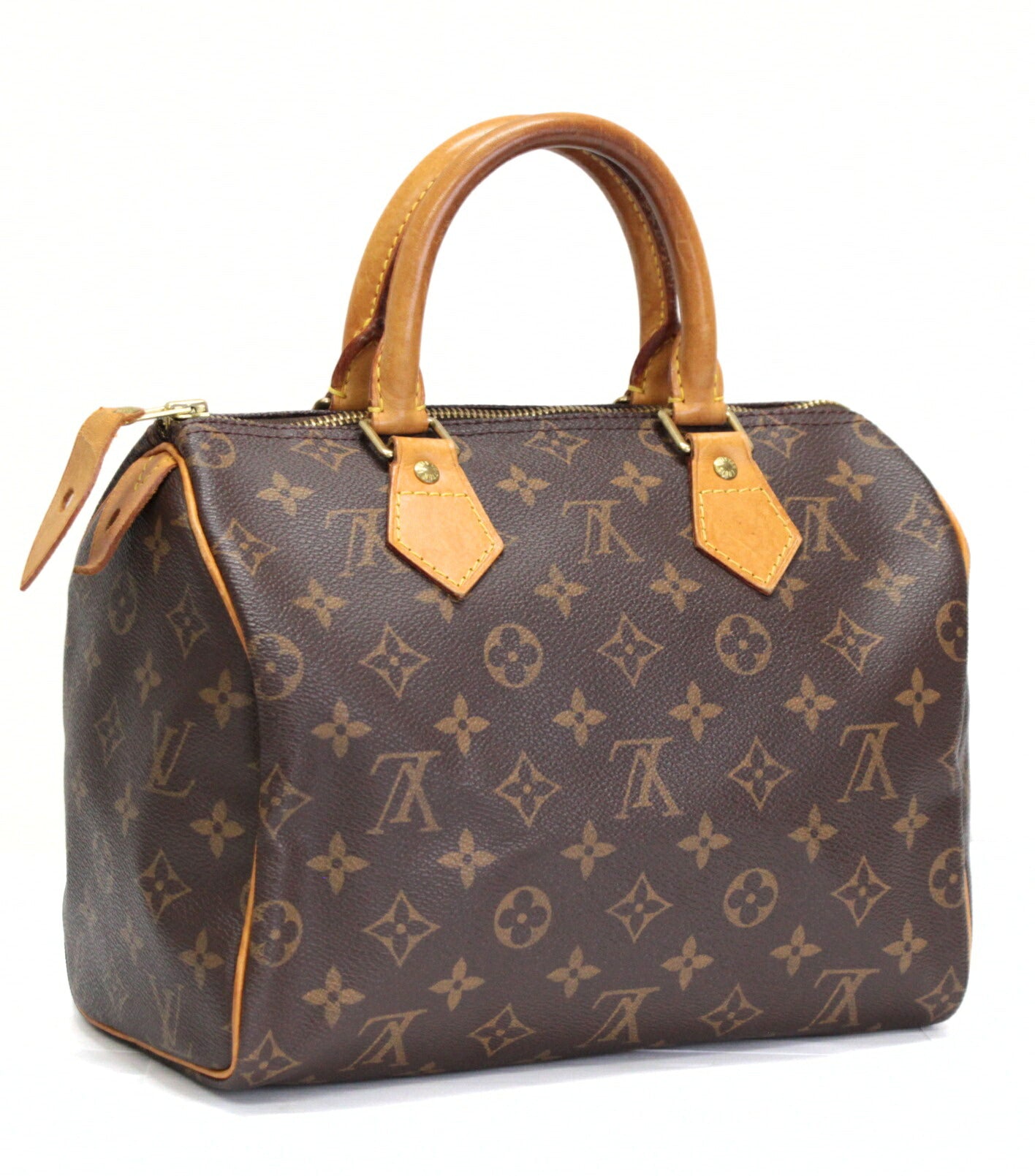 Louis Vuitton Monogram Speedy 25 Handbag Brown Size ONE SIZE