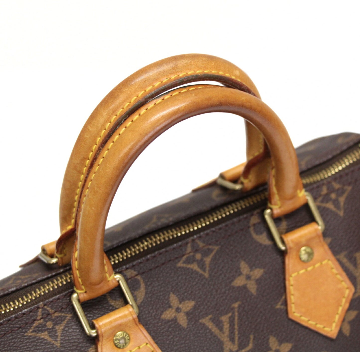 Louis Vuitton Monogram Speedy 25 Handbag Brown Size ONE SIZE
