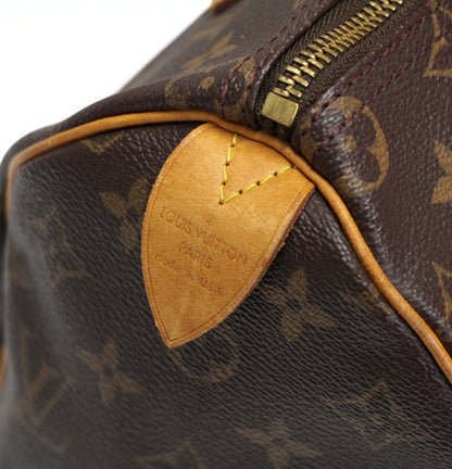 Louis Vuitton Monogram Speedy 25 Handbag Brown Size ONE SIZE