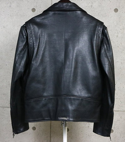 CHROME HEARTS Basic Moto Leather Jacket Black Size S