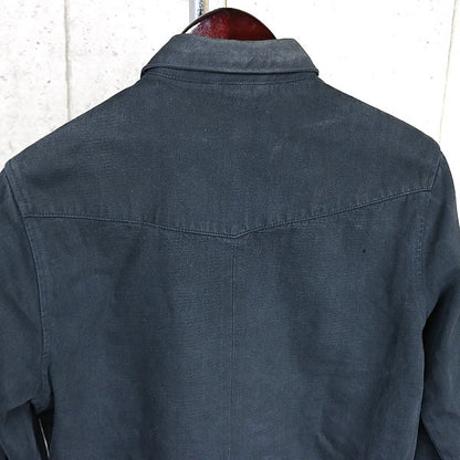 CHROME HEARTS Black Western Denim Shirt Silver Size S