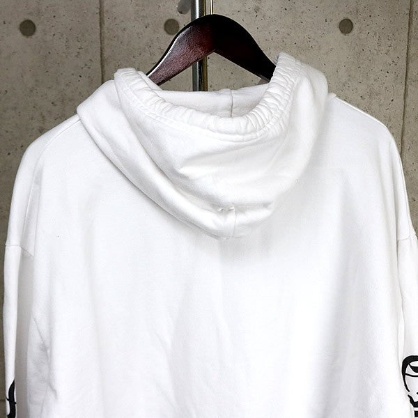 CHROME HEARTS Old English Pullover Hoodie White Size XL